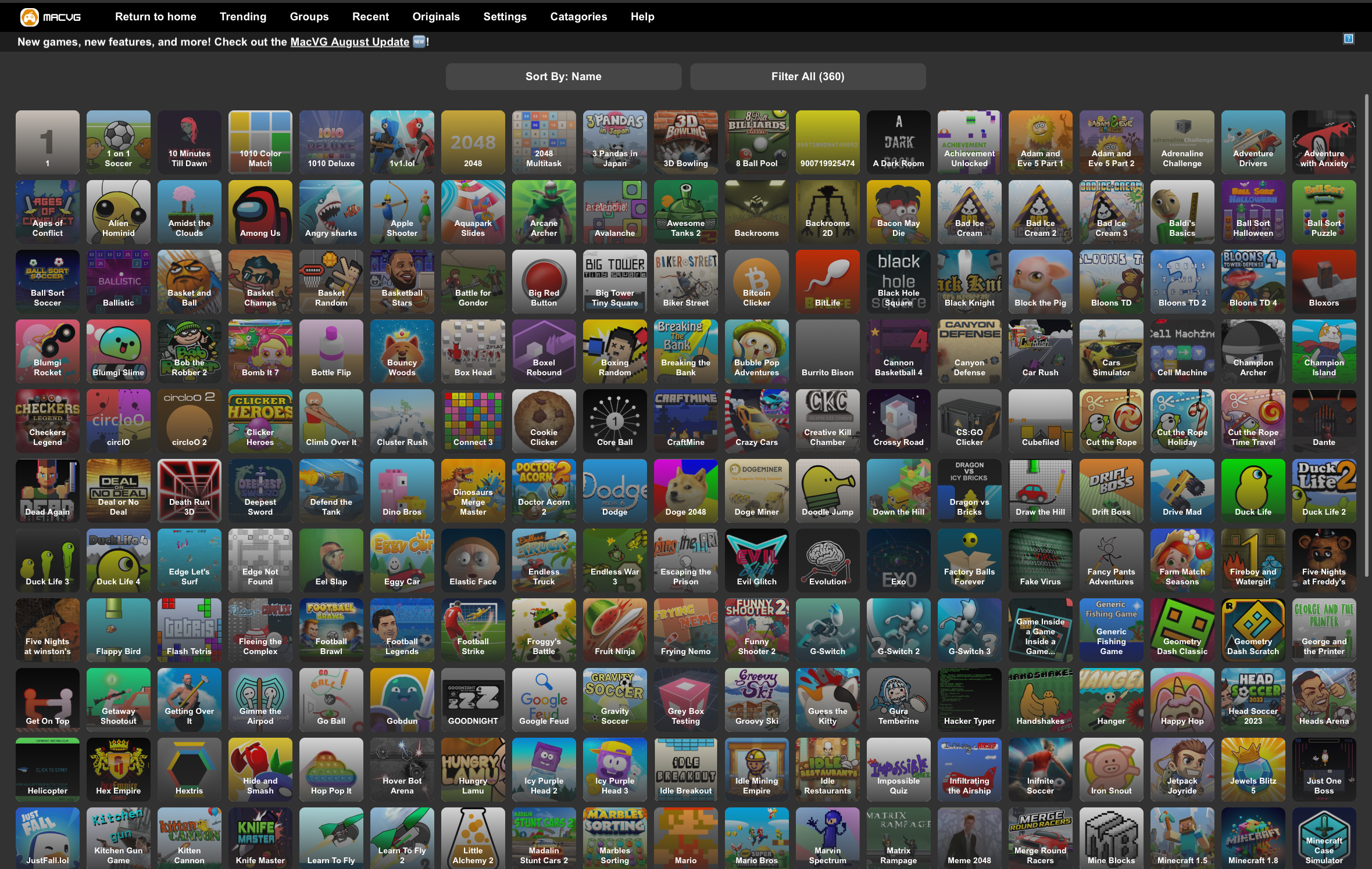Macvg website screenshot